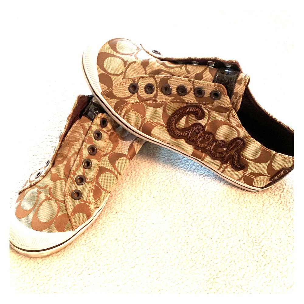 Slip on shoes.